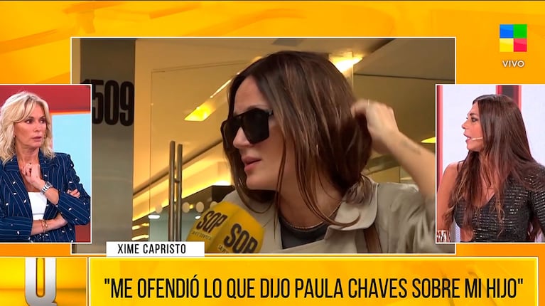 Así quedó Ximena Capristo en SQP tras contar que Paula Chaves hizo un desubicado comentario sobre su hijo