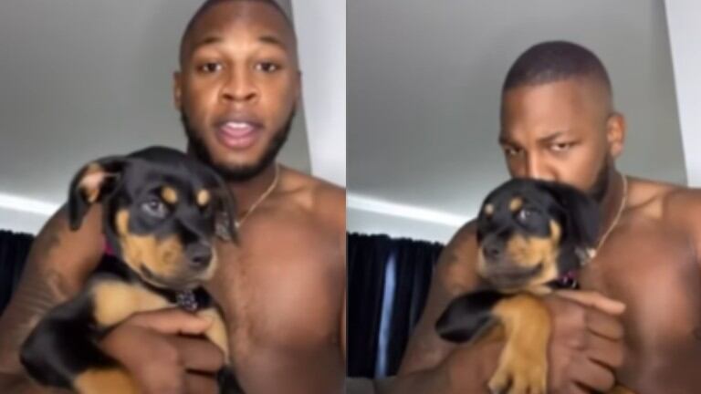 Así reacciona esta perrita al escuchar lo mucho que su dueño la quiere