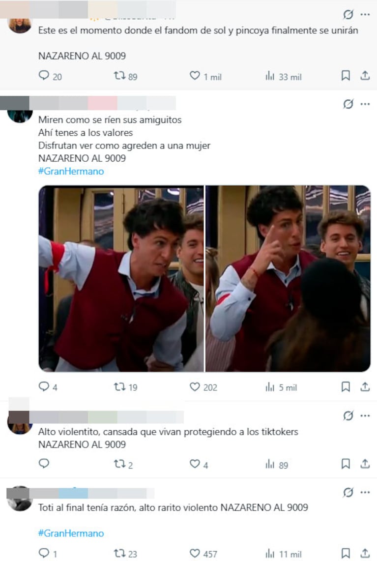 Así reaccionaron en redes (captura de X)
