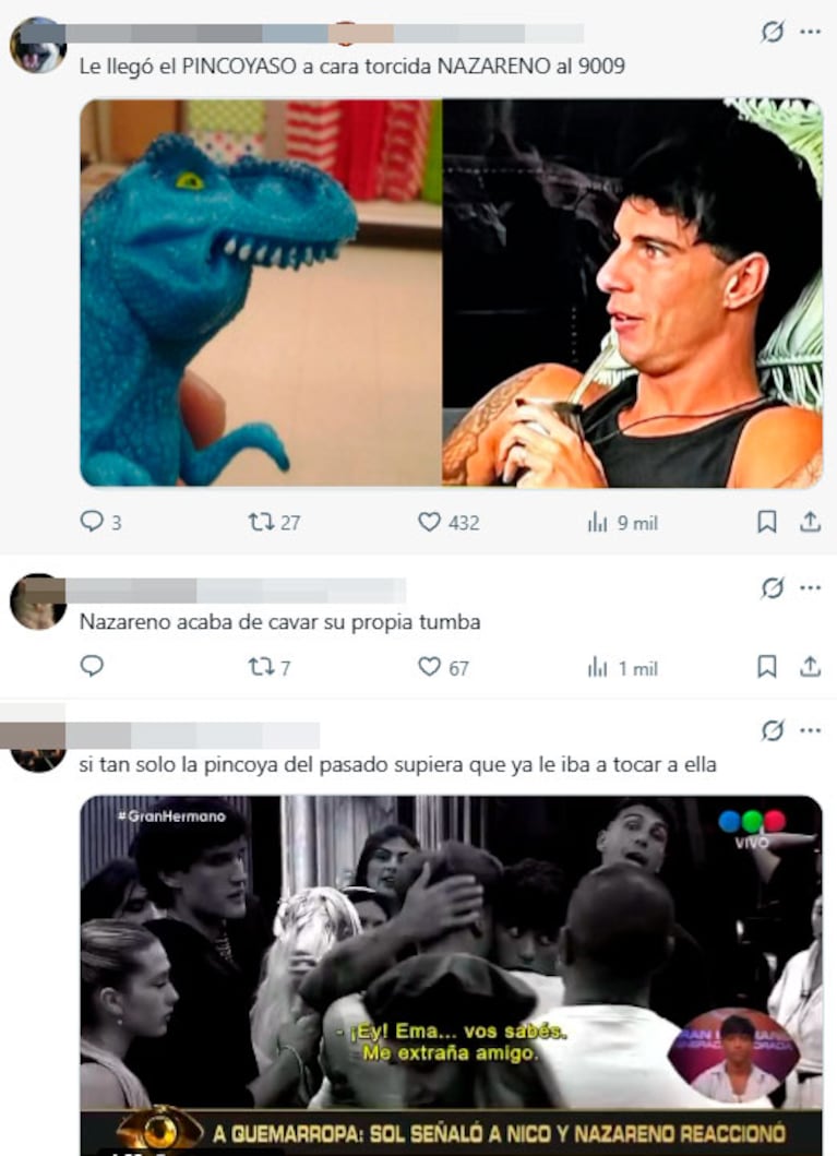 Así reaccionaron en redes (captura de X)