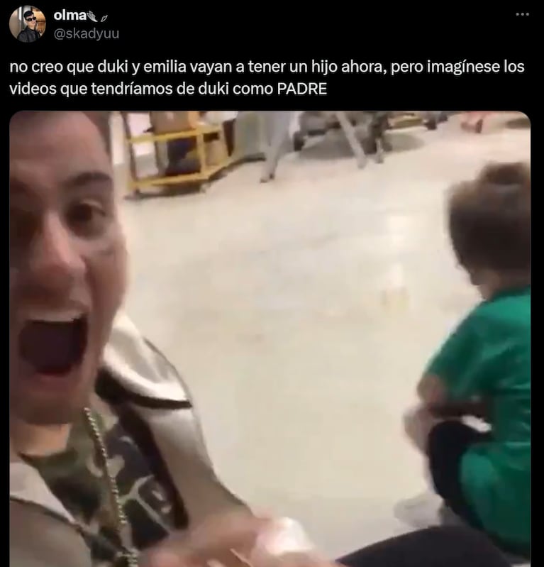 Así reaccionaron los fans de Emilia Mernes ante su posible embarazo de Duki: los memes