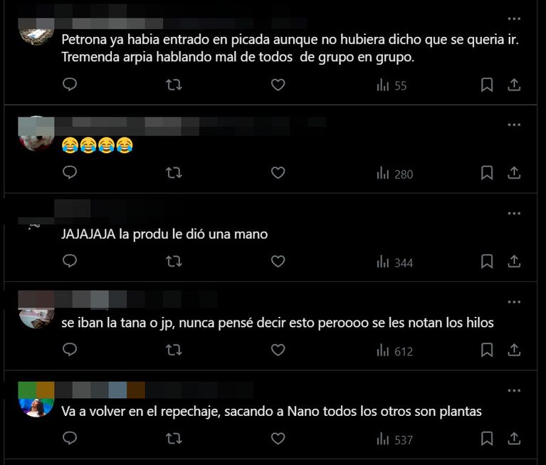 Así reaccionó el público de Gran Hermano en redes, tras la sorpresiva eliminación de Petrona