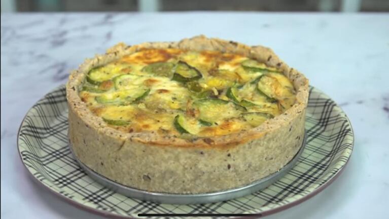 Así se preara muy fácil una tarta de zapallitos. Foto: Cucinare.TV.
