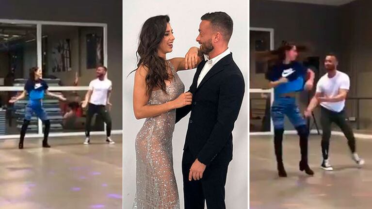 Así se preparan Cinthia Fernández y Martín Baclini para el debut en el Súper Bailando 2019