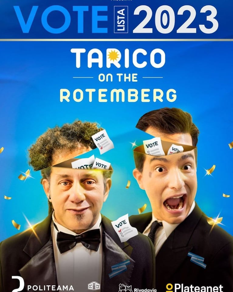 Así se promociona la nueva obra de Ariel Tarico y David Rotemberg (Foto: Instagram David Rotemberg)