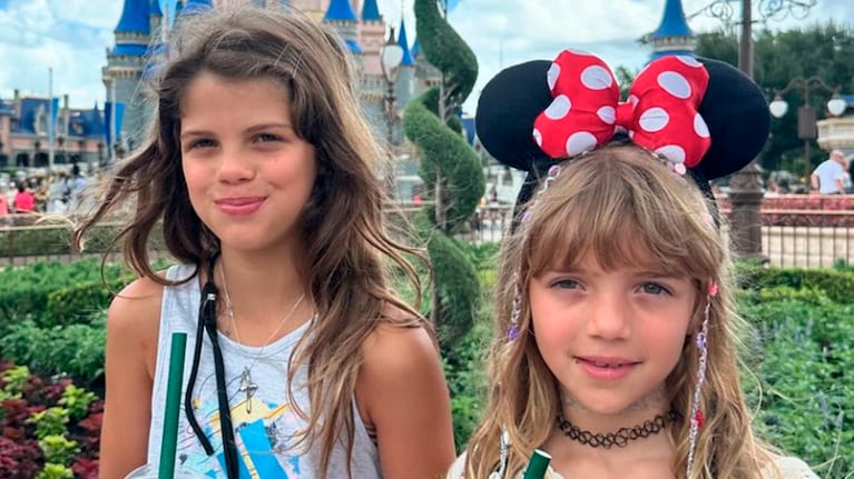 Así se ven Francesca e Isabella Icardi disfrazadas de princesas de Disney.