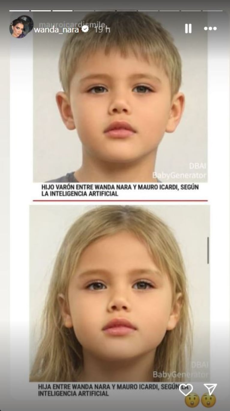 Así se vería un hijo varón entre Wanda Nara y Mauro Icardi según la Inteligencia Artificial 