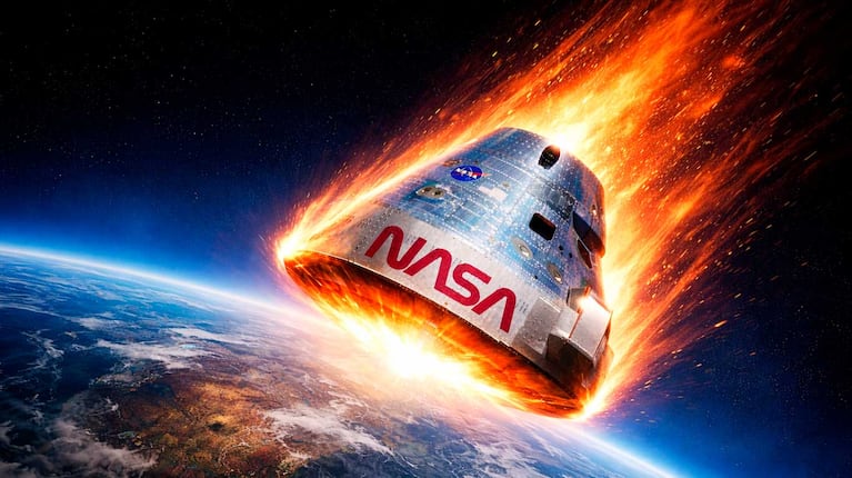 Así sería el regreso de la misión Artemis II (Foto: IA mediante Chat Gpt)