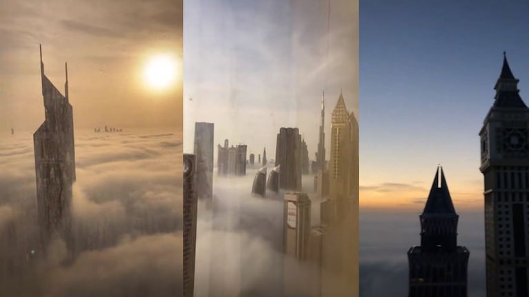 Así son las impresionantes vistas de las nubes desde uno de los rascacielos de Dubái