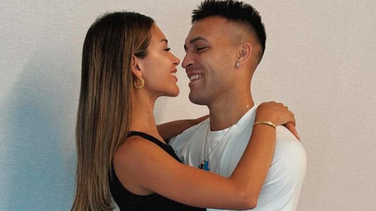 Así sorprendió Agustina Gandolfo a Lautaro Martínez en su cumpleaños.