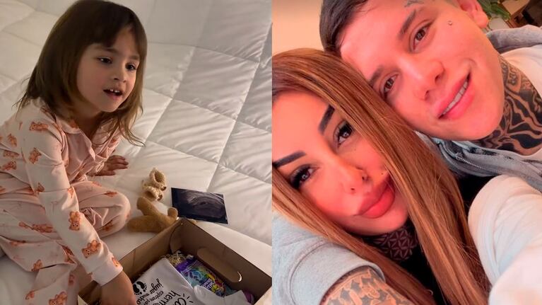 Así Tamara Báez le contó a Jamaica que tendrá un hermanito (captura de Instagram)