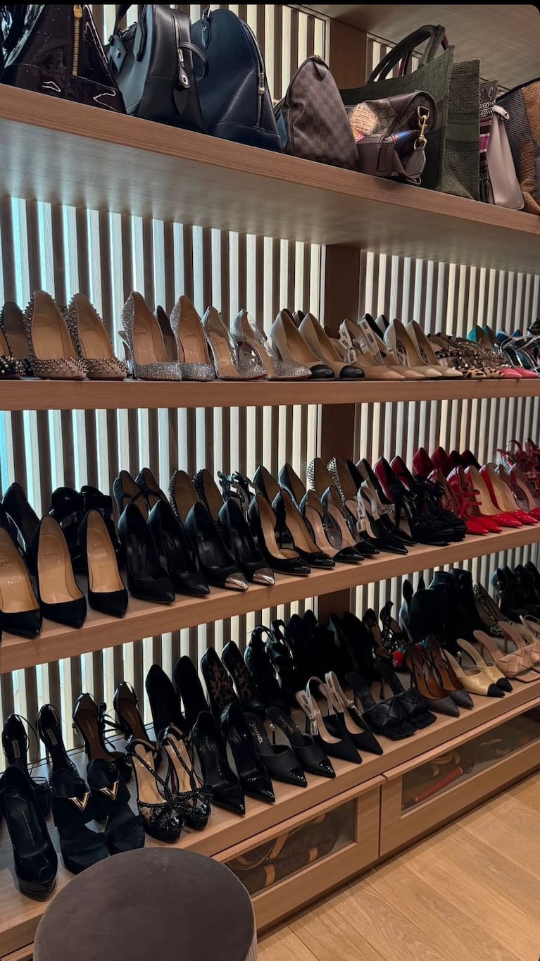 Así tiene ordenados los zapatos Wanda Nara. (Foto: Instagram/@wanda_nara)