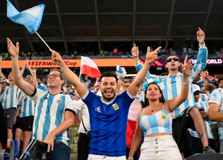 Así vivió la hinchada argentina el triunfo ante Polonia por el Mundial Qatar 2022