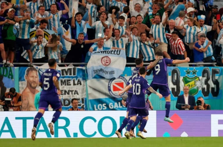 Así vivió la hinchada argentina el triunfo ante Polonia por el Mundial Qatar 2022