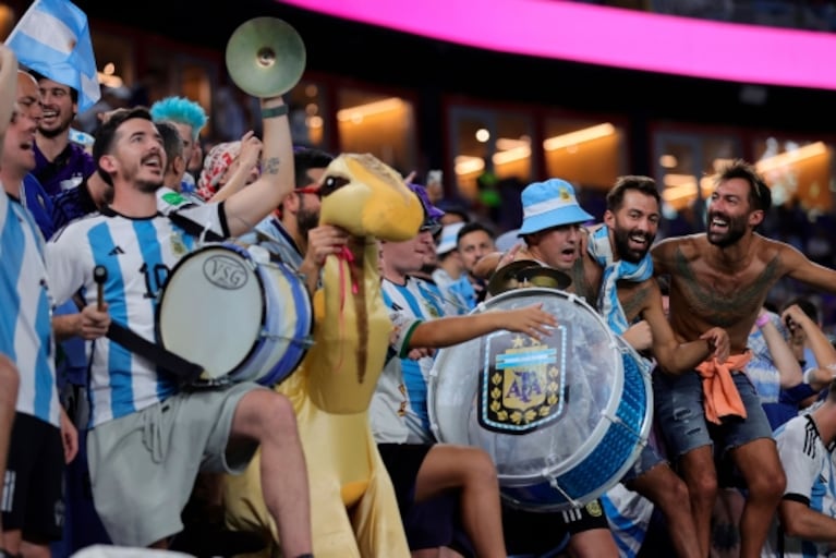 Así vivió la hinchada argentina el triunfo ante Polonia por el Mundial Qatar 2022