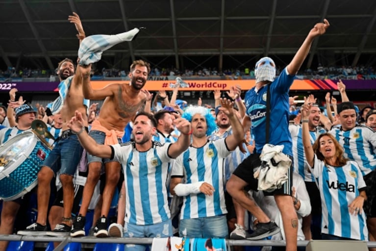 Así vivió la hinchada argentina el triunfo ante Polonia por el Mundial Qatar 2022