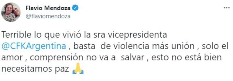 Ataque a Cristina Kirchner: qué dijeron Gonzalo Heredia, Pablo Echarri, Flor de la Ve y Ricardo Montaner