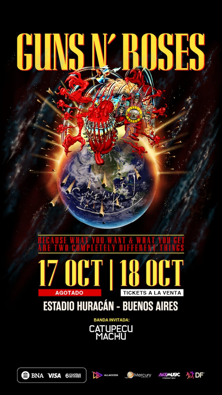 Aún quedan entradas para el segundo show.