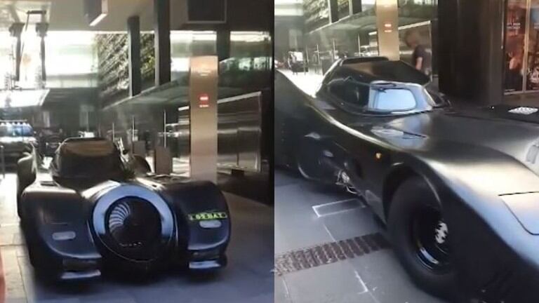 Avistan el Batmóvil de Batman en un hotel de Sídney y la escena deja atónitos a los presentes