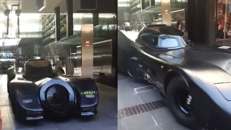 Avistan el Batmóvil de Batman en un hotel de Sídney y la escena deja atónitos a los presentes