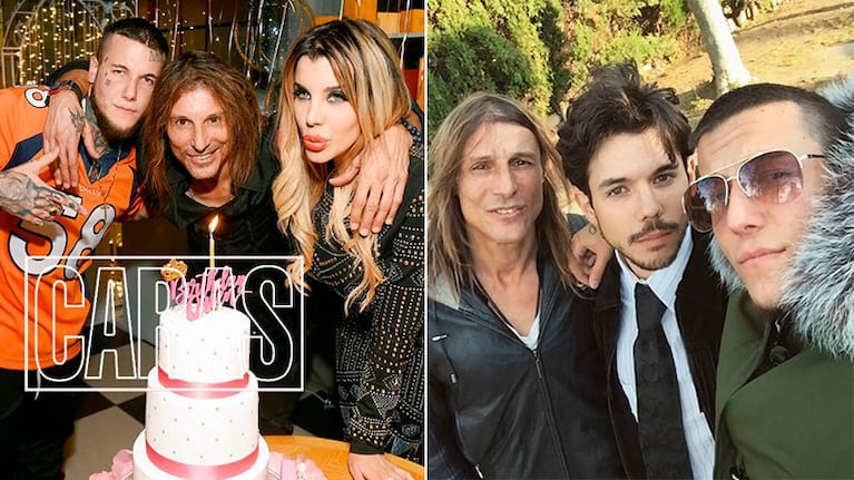 Axel es el único de los tres hijos de Claudio Caniggia que sigue a su padre en las redes sociales