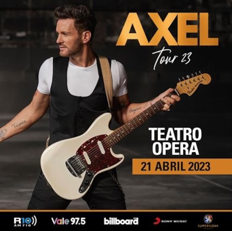 Axel lanza Humano y anuncia un show en el Teatro Ópera