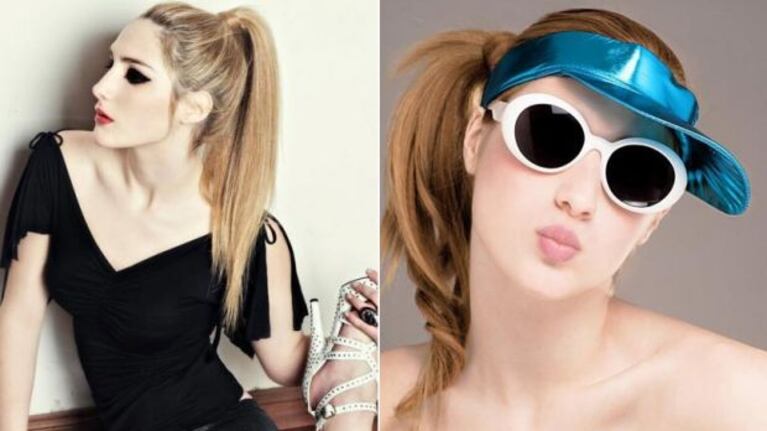 Azul Jaikin, la bella compañía de Iván Noble. Es modelo y tiene 20 años. (Fotos: Mibooker.com y Facebook)