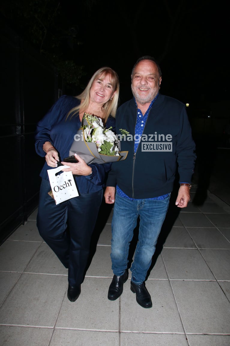 Baby Etchecopar en el cumpleaños de Marcela Tinayre (Foto: Movilpress).