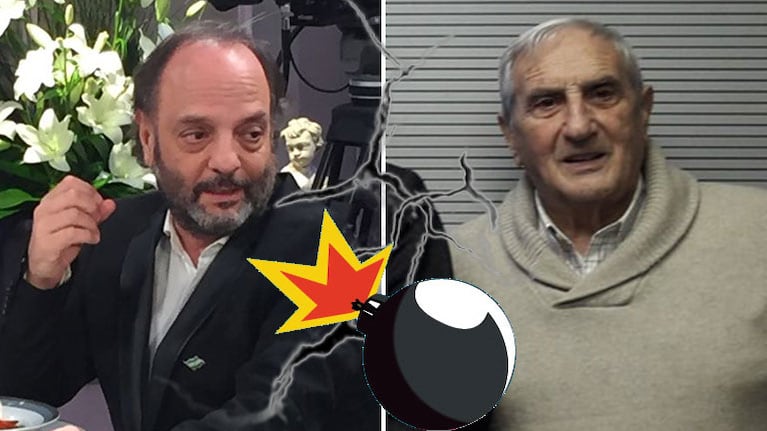 Baby Etchecopar hizo callar y luego echó a Luis Pedro Toni del estudio de Radio 10. Foto: Twitter.