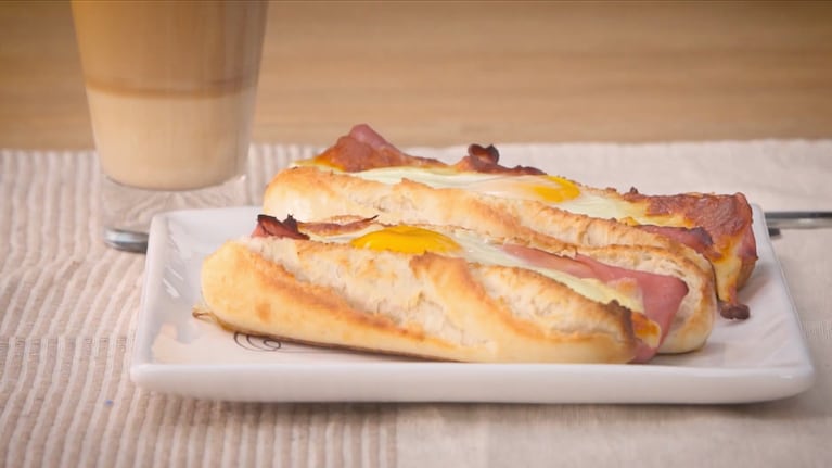 Baguettes rellenas con huevo frito. Foto: Cucinare TV