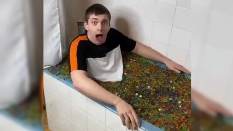 Baño relajante.