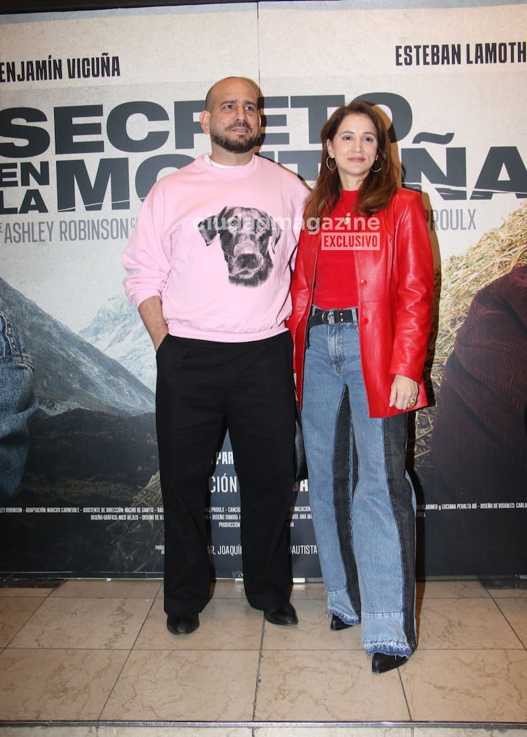 Bárbara Lombardo y Nicolás García Hume en el estreno de Secreto en la Montaña (Foto: Movilpress).