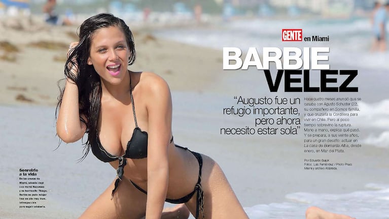 Bárbara Vélez, una diosa soltera. (Foto: revista Gente)