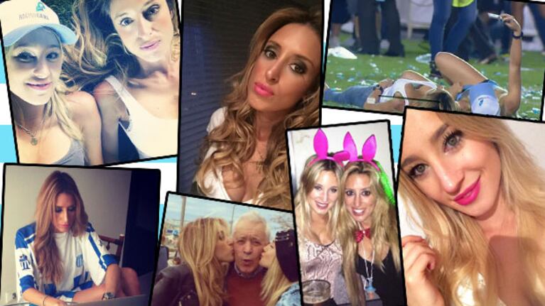 "Barbi" y "Mechi", las hijas del presidente de Racing. (Foto: Twitter)