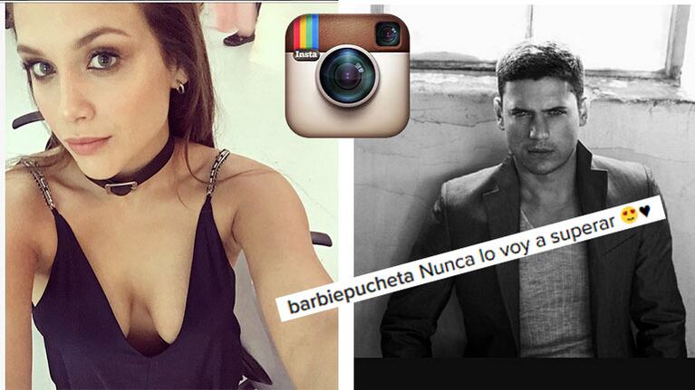 Barbie Vélez compartió una foto del galán que admira en Instagram.