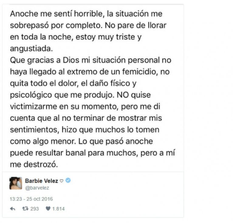 Barbie Vélez, harta de las críticas por su vuelta al Bailando y la televisación de la perimetral a Fede Bal: "Estoy sobrepasada"