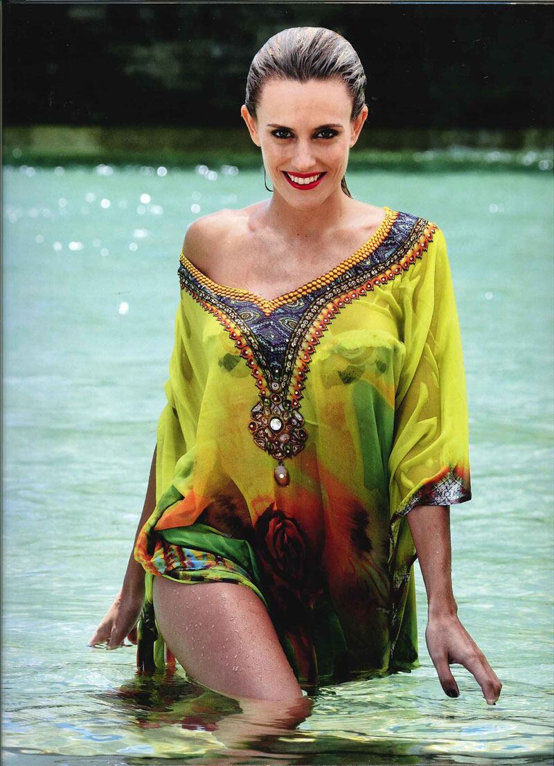 Barbie Vélez, Melina Lezcano e Ivana Nadal en el calendario de revista Caras. (Foto: Caras)