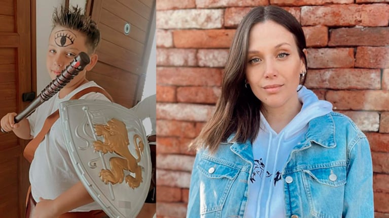 Barbie Vélez mostró cómo le quedó el disfraz que le cosió a su hermano para un acto escolar.