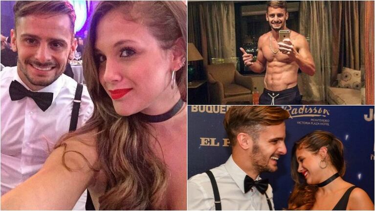 Barbie Vélez, muy cerca de un futbolista uruguayo en un evento: ¡mirá las fotos del bombonazo!