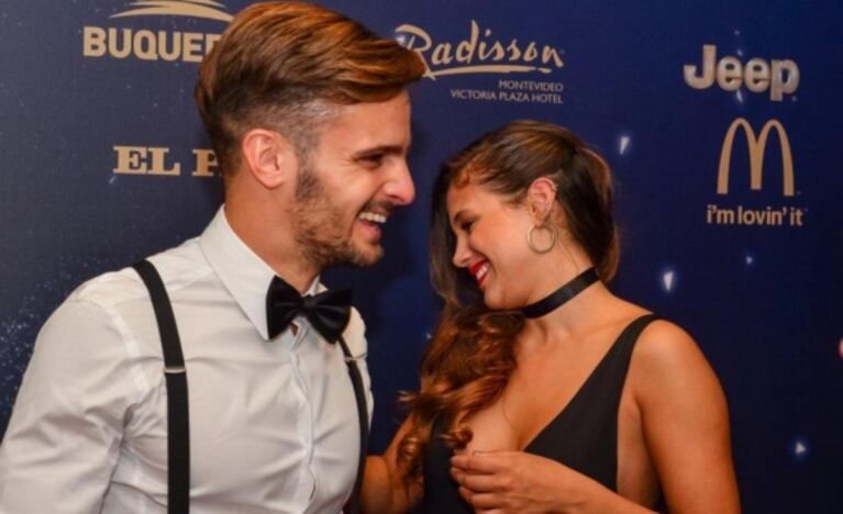 Barbie Vélez, muy cerca de un futbolista uruguayo en un evento: ¡mirá las fotos del bombonazo!