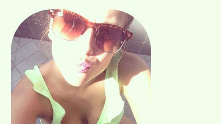 Barbie Vélez, una diosa suelta en Mardel (Fotos: Twitter).
