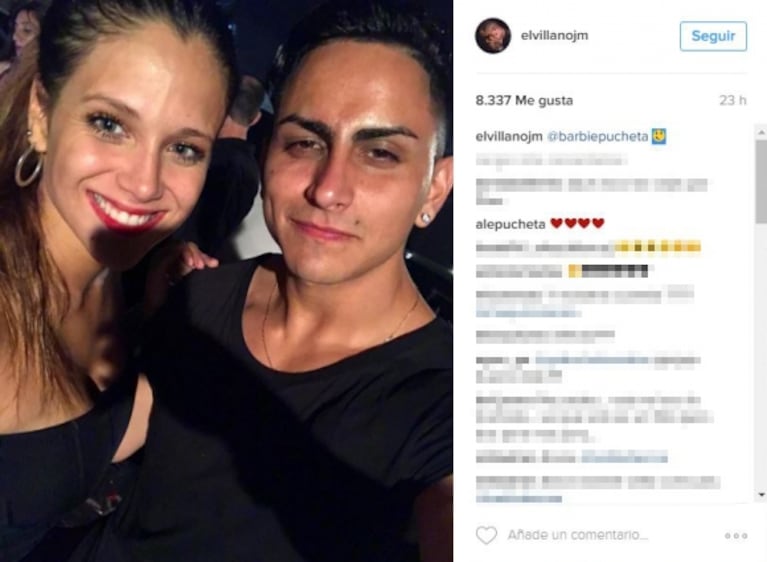 Barbie Vélez y el video a pura sonrisa y muy cerca del cantante El Villano: "No pasa nada, lo vi sólo esa vez en el boliche y me saqué una foto porque él me pidió; mi papá puso corazones porque trabaja con él"