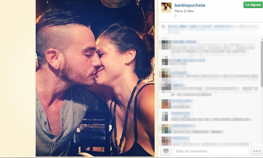 Barbie Vélez y Fede Bal, enamorados (Foto: Instagram)