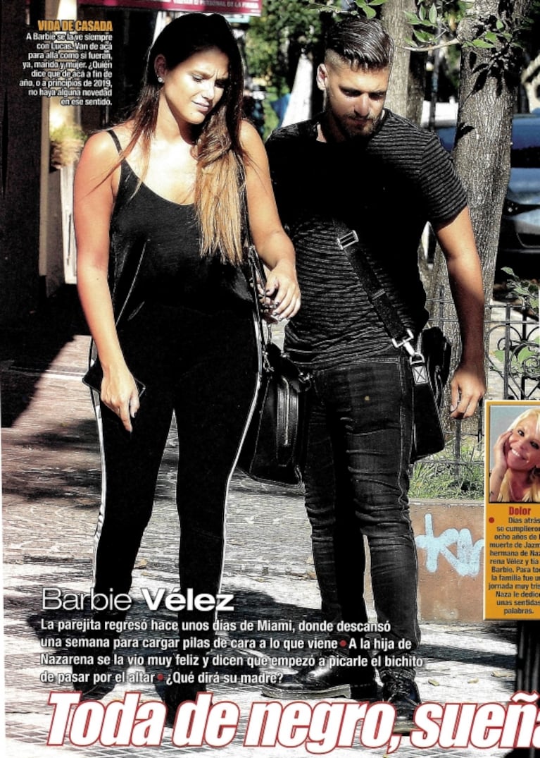 Barbie Vélez y Lucas Rodríguez, enamorados por las calles de Palermo