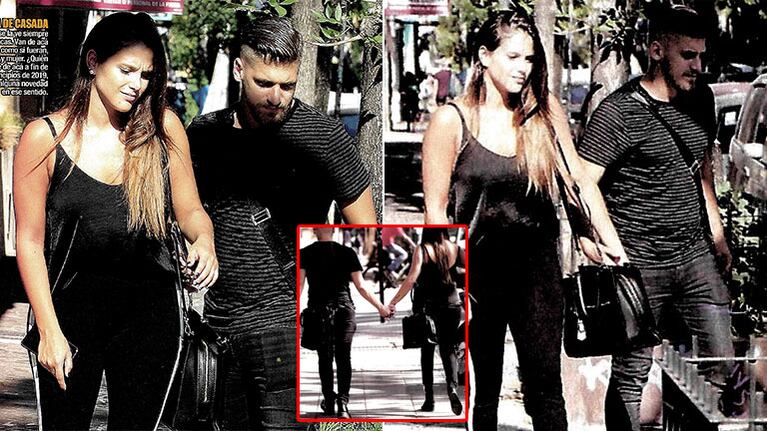 Barbie Vélez y Lucas Rodríguez, enamorados por las calles de Palermo (Fotos: revista Paparazzi)