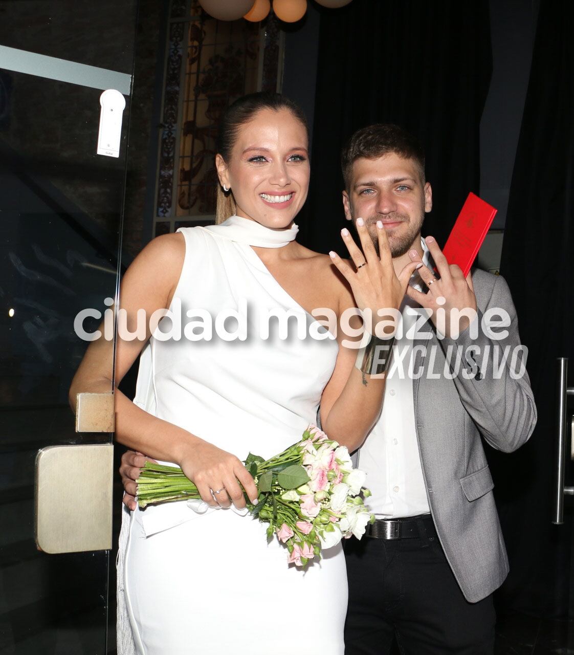 Barbie Vélez y Lucas Rodríguez se casaron por Civil (Fotos: Movilpress).
