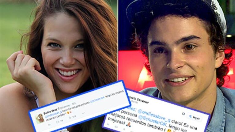 Barbie Vélez y su mensaje buena onda para su ex, Augusto Schuster. (Fotos: Web y Twitter)