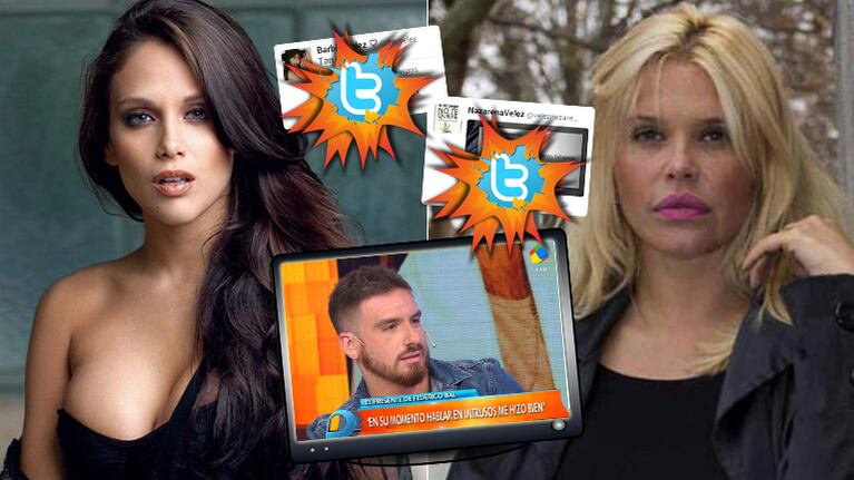 Barbie y Nazarena Vélez tras las picantes declaraciones de Federico Bal en Intrusos (Foto: web y Twitter)