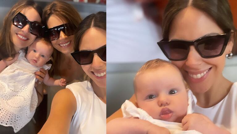 Barby Franco compartió las fotos más divertidas almorzando con Pampita y su beba, Ana.