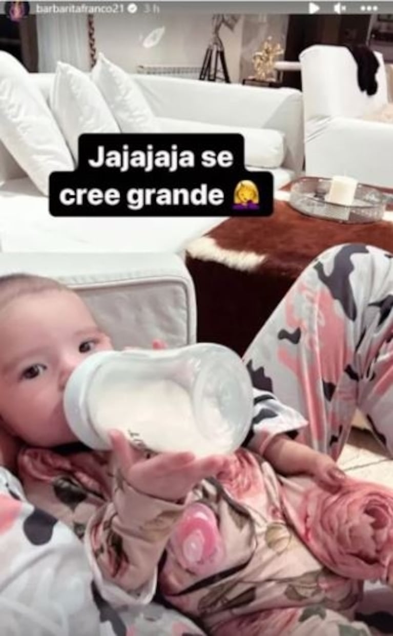 Barby Franco contó por qué su hija tiene lactancia mixta: "Hacía caca con gotitas de sangre"